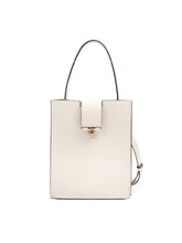 Giada White Leather Shoulder Bag